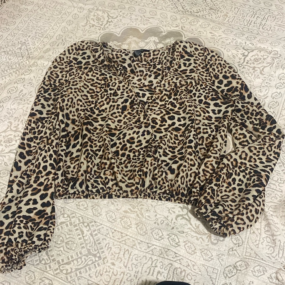Cheetah Print Blouse